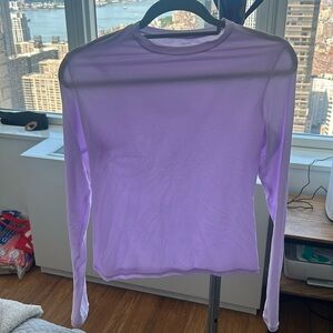 Skims long sleeve purple tee